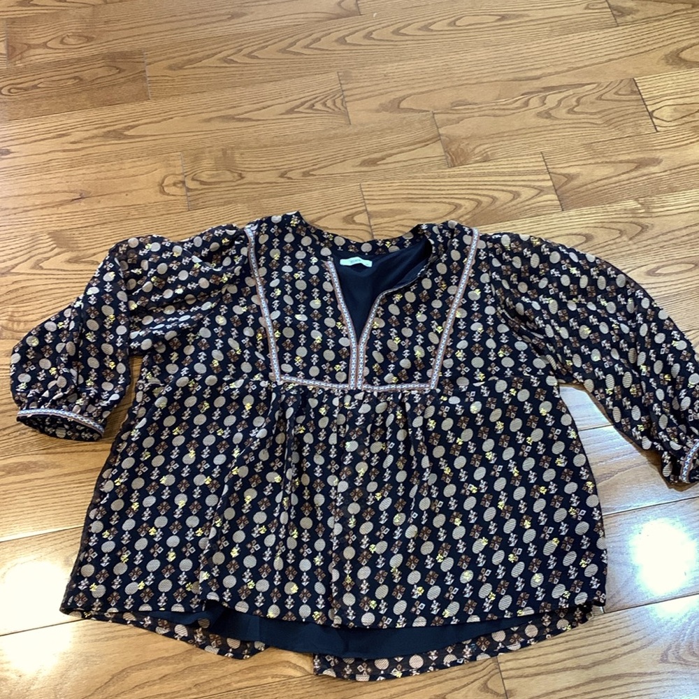 💛2/$20 Boho blouse Ricki’s XXL like new
